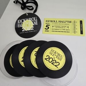 Rock & Roll Hall of Fame 2022 Coasters and Ticket Set